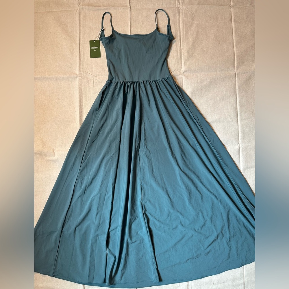 HALARA Teal Maxi Dress